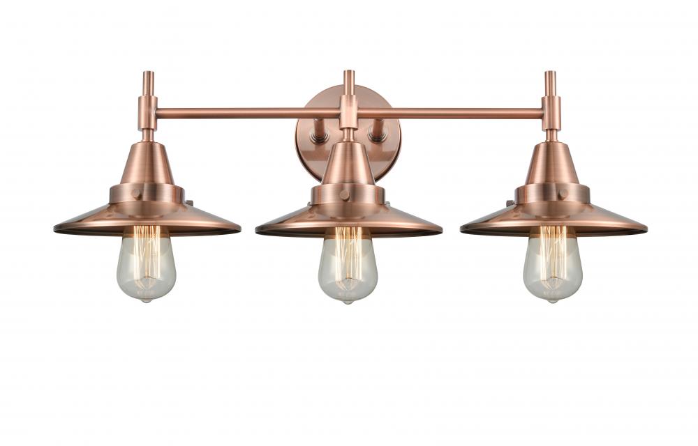 Antique copper deals vanity light