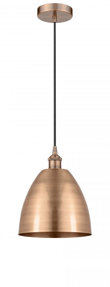 Bristol - 1 Light - 9 inch - Antique Copper - Cord hung - Mini Pendant ...