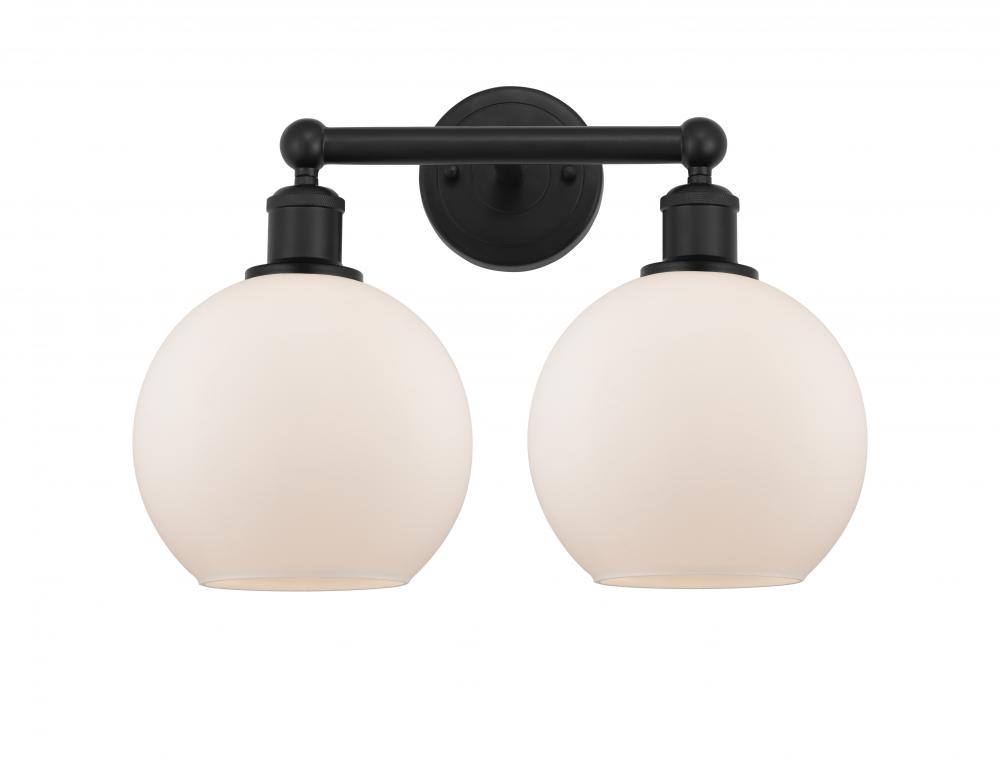 Athens - 2 Light - 17 inch - Matte Black - Bath Vanity Light : 616 