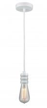 Innovations Lighting 100W-10W-5W - Gatsby - 1 Light - 2 inch - White - Cord hung - Mini Pendant