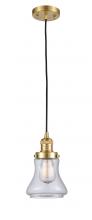  201C-SG-G192-LED - Bellmont - 1 Light - 6 inch - Satin Gold - Cord hung - Mini Pendant