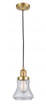  201C-SG-G194-LED - Bellmont - 1 Light - 6 inch - Satin Gold - Cord hung - Mini Pendant