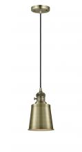  201CSW-AB-M9-AB - Addison - 1 Light - 5 inch - Antique Brass - Cord hung - Mini Pendant