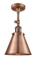 201F-AC-M13-AC-LED - Appalachian - 1 Light - 8 inch - Antique Copper - Semi-Flush Mount