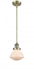  201S-AB-G321 - Olean - 1 Light - 7 inch - Antique Brass - Stem Hung - Mini Pendant