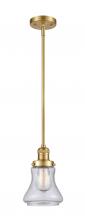  201S-SG-G194-LED - Bellmont - 1 Light - 7 inch - Satin Gold - Stem Hung - Mini Pendant