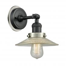  203BK-BPSN-HRSN-G2 - Halophane - 1 Light - 9 inch - Matte Black - Sconce