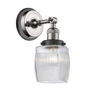  203BP-PNBK-G302 - Colton - 1 Light - 6 inch - Polished Nickel - Sconce