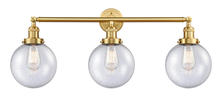  205-SG-G204-8-LED - Beacon - 3 Light - 32 inch - Satin Gold - Bath Vanity Light