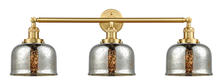  205-SG-G78-LED - Bell - 3 Light - 32 inch - Satin Gold - Bath Vanity Light