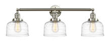  205-SN-G713-LED - Bell - 3 Light - 32 inch - Brushed Satin Nickel - Bath Vanity Light