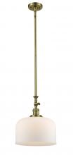  206-AB-G71-L - Bell - 1 Light - 12 inch - Antique Brass - Stem Hung - Mini Pendant