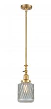  206-SG-G262-LED - Stanton - 1 Light - 6 inch - Satin Gold - Stem Hung - Mini Pendant