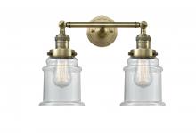  208-AB-G182-LED - Canton - 2 Light - 17 inch - Antique Brass - Bath Vanity Light