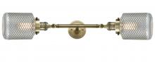  208L-AB-G262-LED - Stanton - 2 Light - 6 inch - Antique Brass - Bath Vanity Light