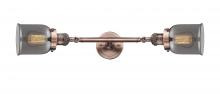  208L-AC-G53-LED - Bell - 2 Light - 5 inch - Antique Copper - Bath Vanity Light