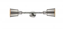 Innovations Lighting 208L-PN-M9-LED - Addison - 2 Light - 5 inch - Polished Nickel - Bath Vanity Light