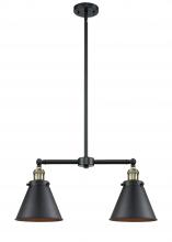  209-BAB-M13-BK - Appalachian - 2 Light - 23 inch - Black Antique Brass - Stem Hung - Island Light