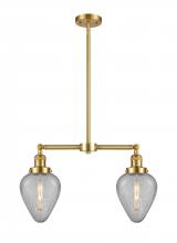  209-SG-G165-LED - Geneseo - 2 Light - 21 inch - Satin Gold - Stem Hung - Island Light