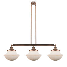 Innovations Lighting 213-AC-G541 - Oxford - 3 Light - 42 inch - Antique Copper - Stem Hung - Island Light