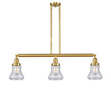  213-SG-G194-LED - Bellmont - 3 Light - 39 inch - Satin Gold - Stem Hung - Island Light