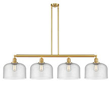  214-SG-G74-L-LED - Bell - 4 Light - 54 inch - Satin Gold - Stem Hung - Island Light