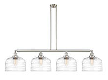  214-SN-G713-L-LED - Bell - 4 Light - 54 inch - Brushed Satin Nickel - Stem Hung - Island Light