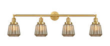  215-SG-G146-LED - Chatham - 4 Light - 42 inch - Satin Gold - Bath Vanity Light