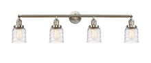  215-SN-G513-LED - Bell - 4 Light - 42 inch - Brushed Satin Nickel - Bath Vanity Light