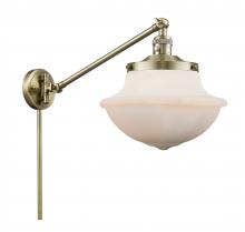  237-AB-G541-LED - Oxford - 1 Light - 12 inch - Antique Brass - Swing Arm