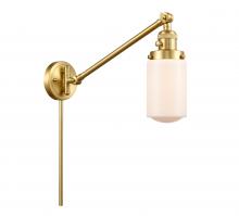  237-SG-G311 - Dover - 1 Light - 5 inch - Satin Gold - Swing Arm