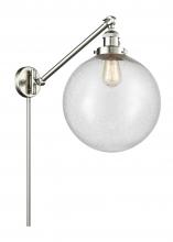  237-SN-G204-12-LED - Beacon - 1 Light - 12 inch - Brushed Satin Nickel - Swing Arm