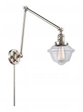  238-PN-G532-LED - Oxford - 1 Light - 8 inch - Polished Nickel - Swing Arm