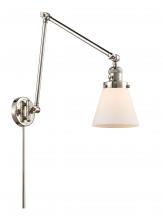  238-PN-G61-LED - Cone - 1 Light - 8 inch - Polished Nickel - Swing Arm