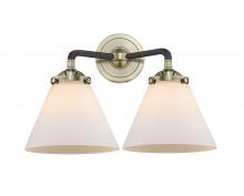  284-2W-BAB-G41-LED - Cone - 2 Light - 16 inch - Black Antique Brass - Bath Vanity Light