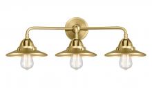 Innovations Lighting 288-3W-SG-M4-SG - Railroad - 3 Light - 26 inch - Satin Gold - Bath Vanity Light