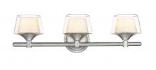  311-3W-SN-CLW-LED - Laguna - 3 Light - 24 inch - Satin Nickel - Bath Vanity Light