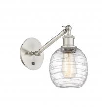  317-1W-SN-G1013-LED - Belfast - 1 Light - 6 inch - Brushed Satin Nickel - Sconce