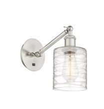  317-1W-SN-G1113-LED - Cobbleskill - 1 Light - 5 inch - Brushed Satin Nickel - Sconce