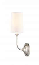  372-1W-PN-S1 - Giselle - 1 Light - 5 inch - Polished Nickel - Sconce