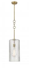  380-1S-BB-G380-8CL - Wexford - 1 Light - 8 inch - Brushed Brass - Cord hung - Mini Pendant