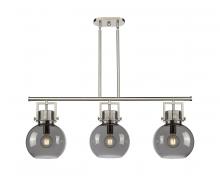  411-3I-SN-G410-10SM - Newton Sphere - 3 Light - 42 inch - Satin Nickel - Island Light