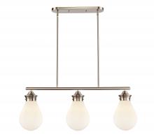  414-3I-SN-G4141-8-LED - Genesis - 3 Light - 39 inch - Satin Nickel - Cord hung - Island Light