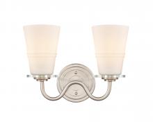  421-2W-SN-G4211-LED - Scarlett - 2 Light - 14 inch - Satin Nickel - Bath Vanity Light