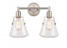  422-2W-SN-G4222-7-LED - Luna - 2 Light - 18 inch - Satin Nickel - Bath Vanity Light