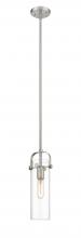  423-1S-SN-4CL - Pilaster - 1 Light - 5 inch - Brushed Satin Nickel - Cord hung - Mini Pendant