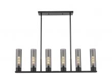 Innovations Lighting 429-6I-BK-G429-11SM - Empire - 6 Light - 44 inch - Matte Black - Linear Pendant