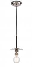  431-1P-BSN-LED - Aurora - 1 Light - 6 inch - Black Satin Nickel - Cord hung - Mini Pendant