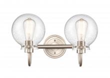  437-2W-SN-SDY-LED - Olivia - 2 Light - 17 inch - Satin Nickel - Bath Vanity Light