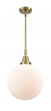  447-1S-AB-G201-12 - Beacon - 1 Light - 12 inch - Antique Brass - Mini Pendant